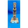 Image 1 : Miniature carved totem, 10"