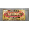 Image 1 : Vintage Standard Feed tin sign, 24"x12" great colours