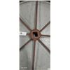Image 3 : Pair of vintage steel wagon wheels 25" diameter