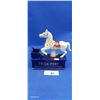 Image 1 : Cast iron trick pony coin bank 7" long