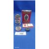 Image 1 : Collectibles lot, Molson Canadian lighter, Prince Albert tin, Chevron matches, etc.