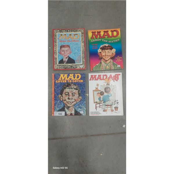 4 Mad limited edition soft cover books, all in nice condition