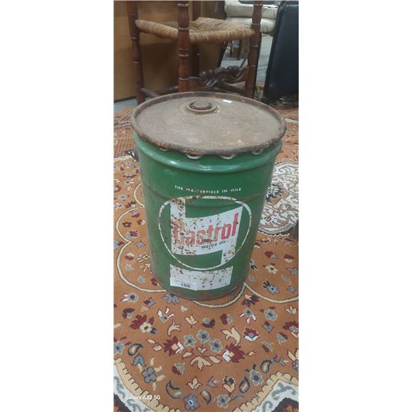 Vintage 5 gallon Castrol pail