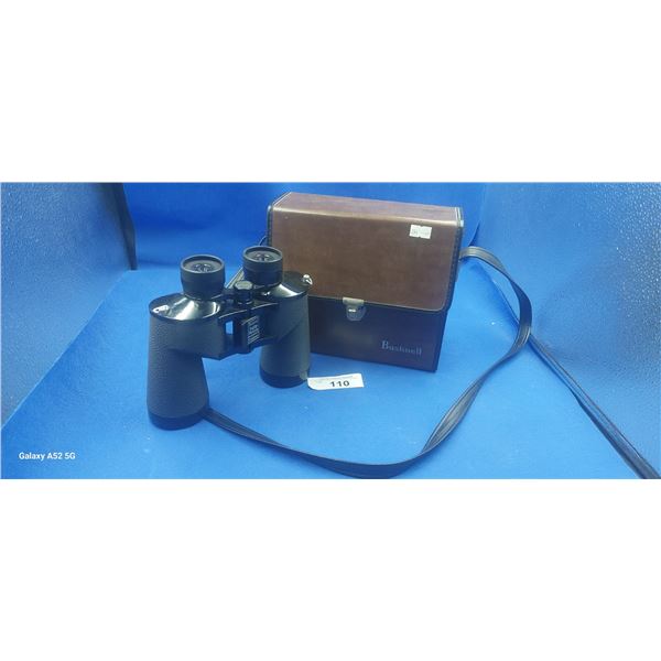 Vintage binoculars in leather case made by Bushnell