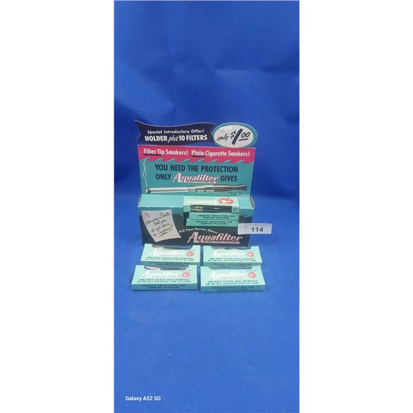 Vintage store counter top display for filtered tip smokers