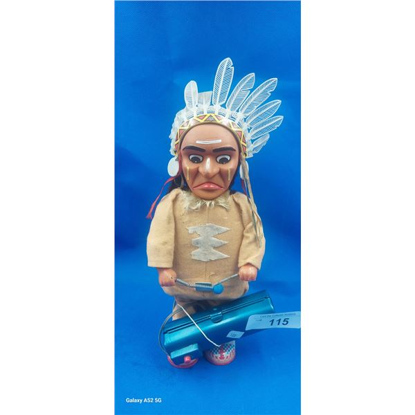 1960s Indian Chief toy 12" tall Japan
