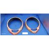Image 1 : Pair of vintage hot rod head lamp bezels