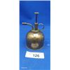 Image 2 : Unusual antique brass hand pump oiler