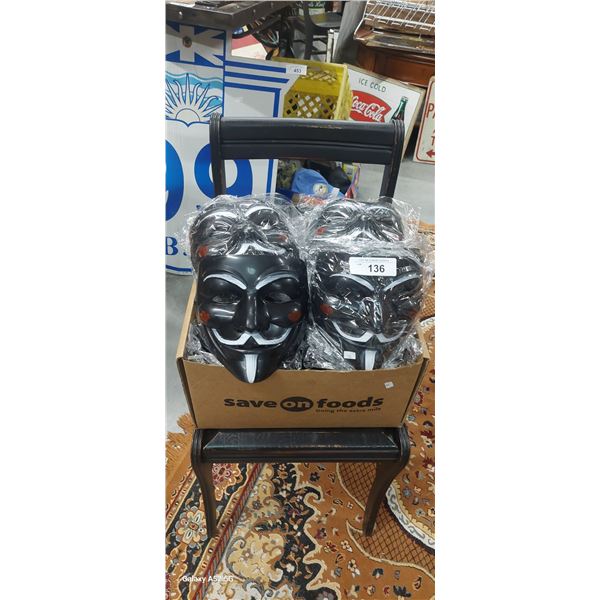 60 new Anonymous Guy Fawkes adult masks
