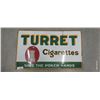 Image 1 : Antique metal Turret cigarette sign 30X18 small cut at top