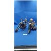 Image 1 : 2 African wooden carved biker ornaments