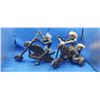Image 4 : 2 African wooden carved biker ornaments