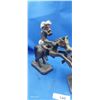 Image 3 : 2 African wooden scluptures drums,horse,knife