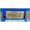 Image 1 : Vintage metal rack sign, and wooden sign, Coca Cola