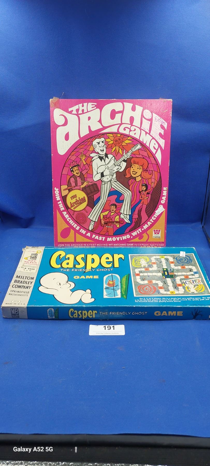 2 vintage board games, Casper & The Archie Game