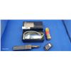 Image 1 : Antique barber lot, inc. electric hair clippers & straight razor