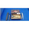 Image 1 : Antique barber lot, inc. electric hair clippers & straight razor