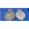 Image 1 : 2 WWII era maritimes forces Pacific ship's plaques