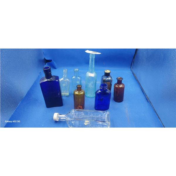 Lot of apothacary bottles