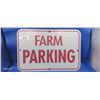 Image 1 : Aluminum Farm Parking road sign 17"x12"