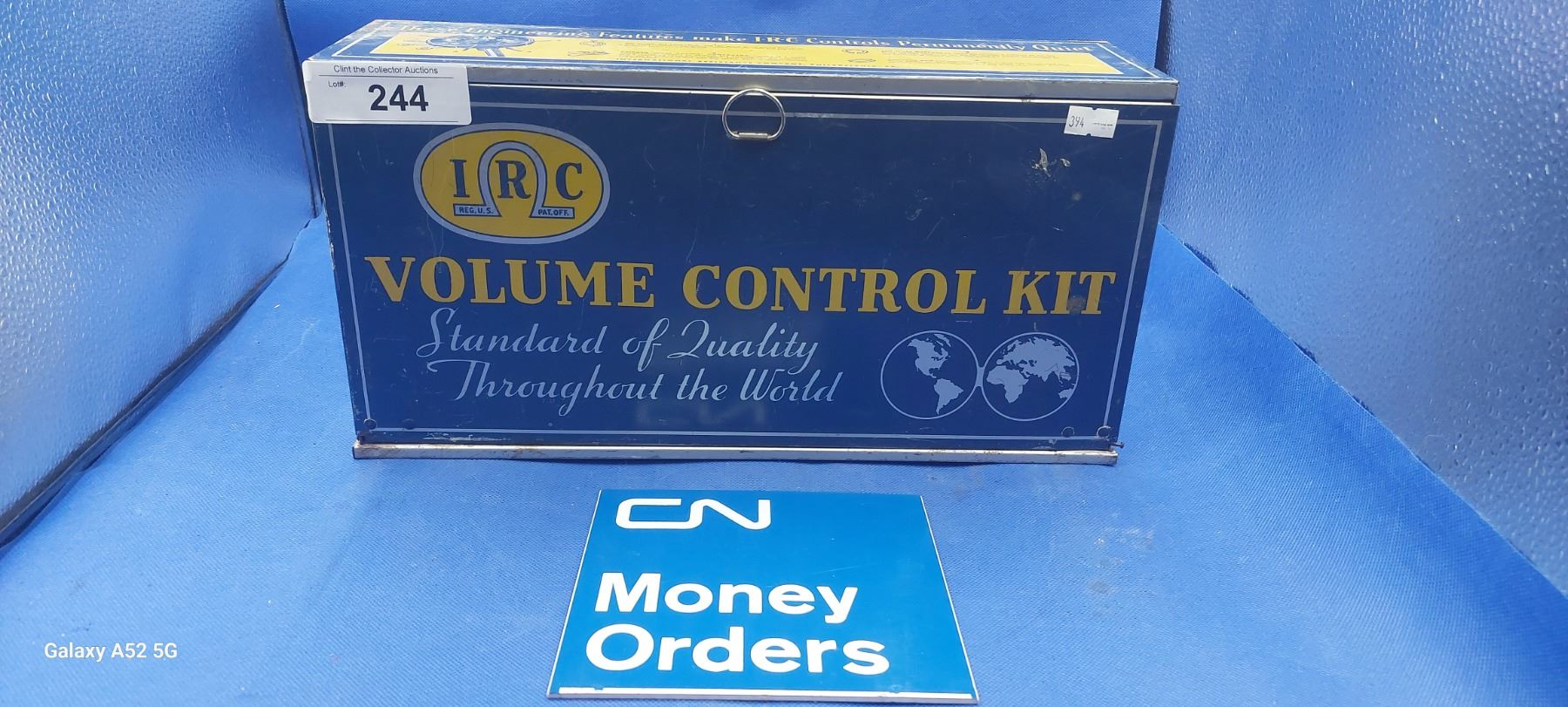 Vintage volume control kit metal box 14.5