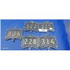 Image 1 : 5 brass hotel room number plaques
