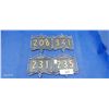 Image 1 : 4 brass hotel room number plaques