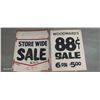 Image 1 : 2 cardboard advertisements, Woodwards 28"x24"
