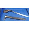 Image 2 : Ornate dagger in wooden sheath 18"