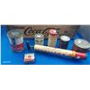 Image 3 : Wooden Coke crate inc misc tins and Shell spray gun