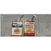 Image 1 : 2 metal reproduction motor oil signs Gulf & Shell 23"x11"