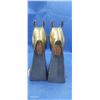 Image 2 : Pair of metal horse heads 8"x6"