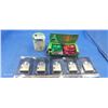 Image 1 : Lot inc. Wales ashtrays, 5 lighters, tin