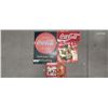 Image 1 : Coca-Cola lot inc. metal sign, license plate & mouse pad