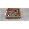 Image 1 : Vintage wooden crate Cream of the Crop, w/18 glass insulators