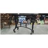 Image 7 : Stunning restored antique tilt adjustable cast iron table with custom steampunk top, 50" x 23" x 37"