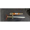 Image 2 : Fancy dagger with sheath 17"