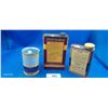 Image 2 : 3 vintage oil tins, one full