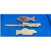 Image 2 : 3 indingenous wooden carved fish