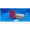 Image 2 : 1940s metal matchbox holder with empty box inside, nice graphics on box