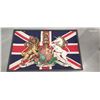 Image 1 : Gorgeous large official British flag and crests 58" x 38"