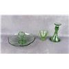 Image 2 : Group Of Uranium Green Depression Glass