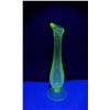 Image 1 : Depression Uranium Glass Swung Bud Vase