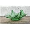 Image 3 : Fenton Uranium Green Depression Glass Swan Bowl