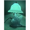 Image 1 : Depression Glass Lady With Harp Boudoir Table Lamp