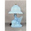 Image 2 : Depression Glass Lady With Harp Boudoir Table Lamp