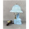 Image 3 : Depression Glass Lady With Harp Boudoir Table Lamp