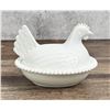 Image 2 : Indiana Glass Milk Glass Hen On A Nest Dish