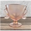 Image 2 : Fenton Velva Rose Pink Dolphin Fan Vase