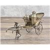Image 3 : Chinese Silver Plate Condiment Rickshaw